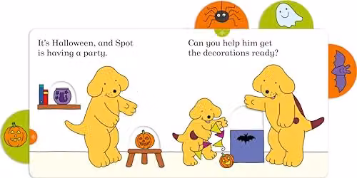 Spot’s Happy Halloween Pull the Tab Board Book by Puffin, Multicolour – 2