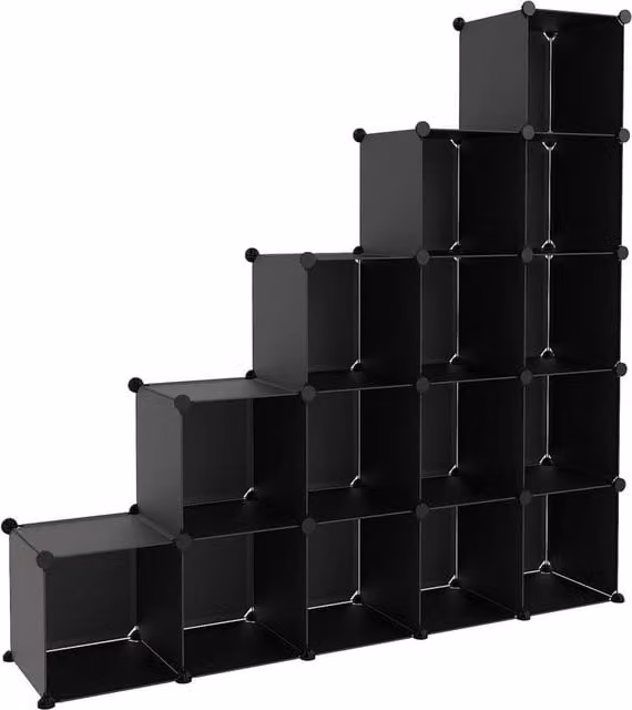 Berkfield Home 15 Cube Storage Organiser in Black