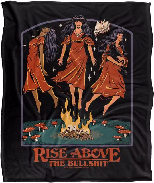 Steven Rhodes Rise Above Super Soft Fleece Throw Blanket, Multicolour, W/D/H: 91 x 147 cm – 1