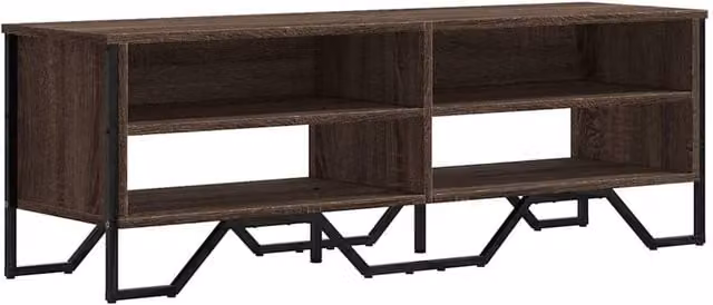 Berkfield Home Modern Brown Oak TV Cabinet W/D/H: 122 x 34 x 41 cm
