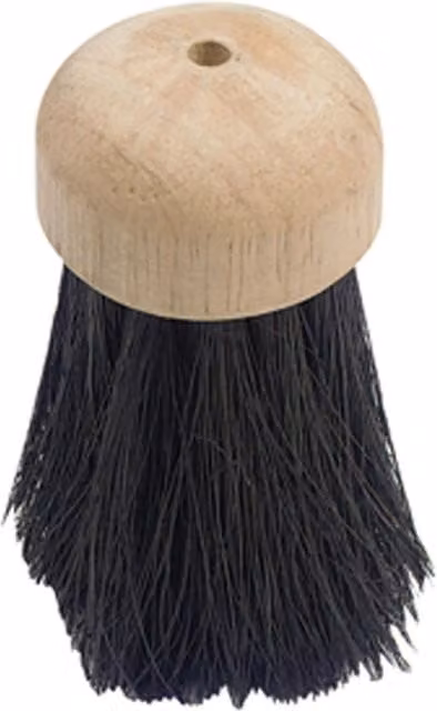 Salmon Hearth Brush in Light Beige with Natural Wood and Fibres – 1