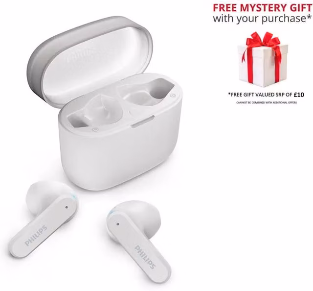 Philips TAT2139 True Wireless Bluetooth In-ear Headphones - White