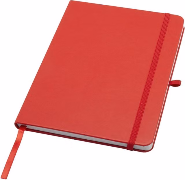 Generic Red A5 Lined Hardcover Notebook with Cardboard and Paper