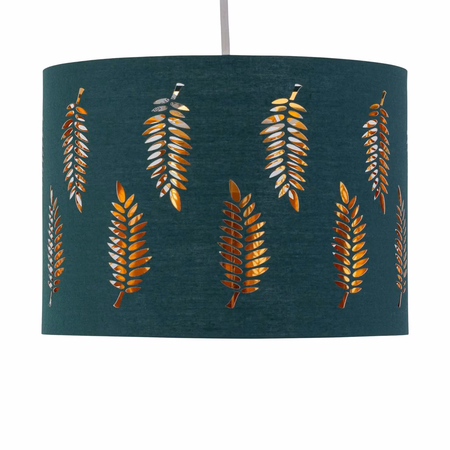 First Choice Lighting Fern Green Fabric Round Pendant Lightshade, Diameter: 25 cm – 2