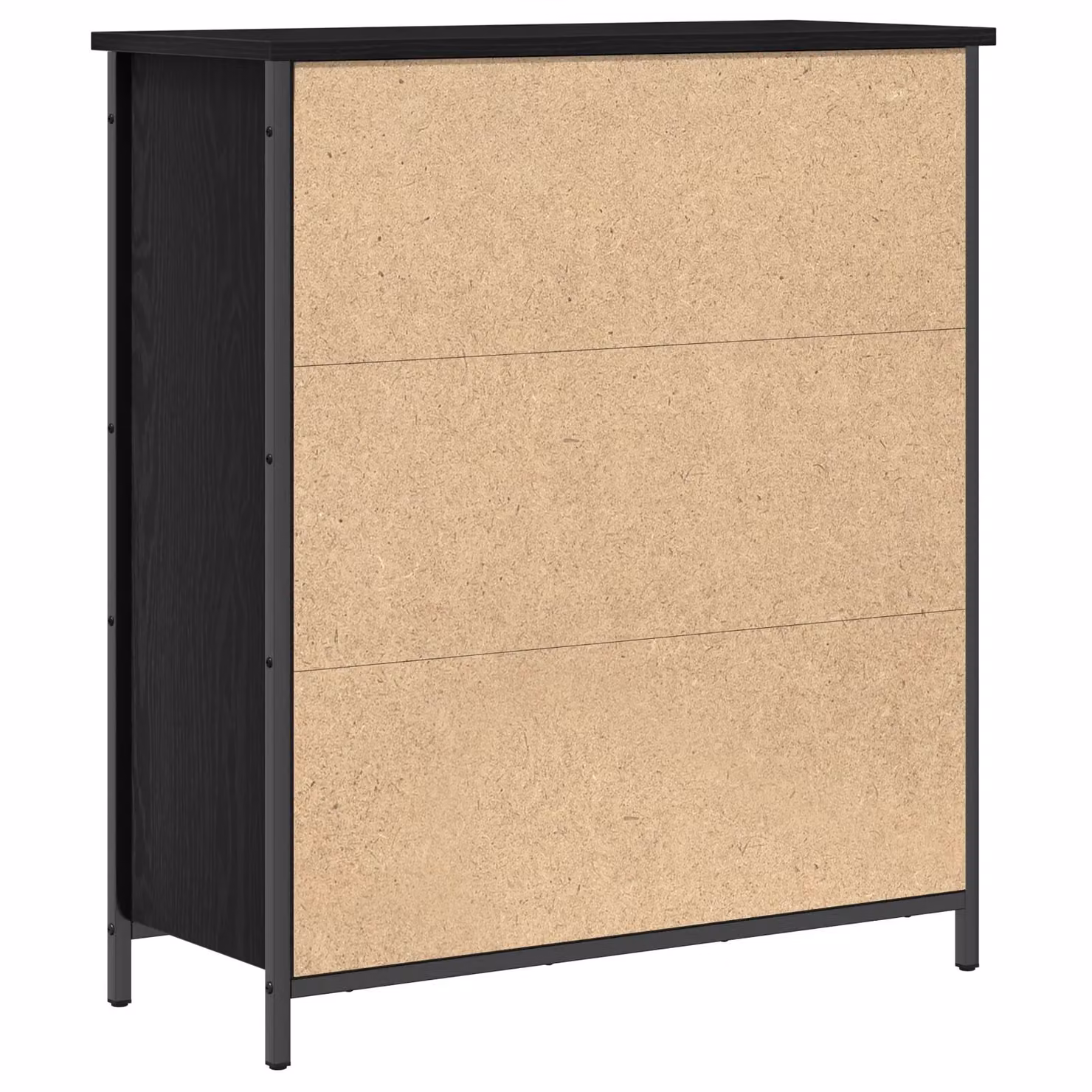 Berkfield Home Modern Black Oak Sideboard in MDF and Metal, W/D/H: 70 x 30 x 80 cm – 4