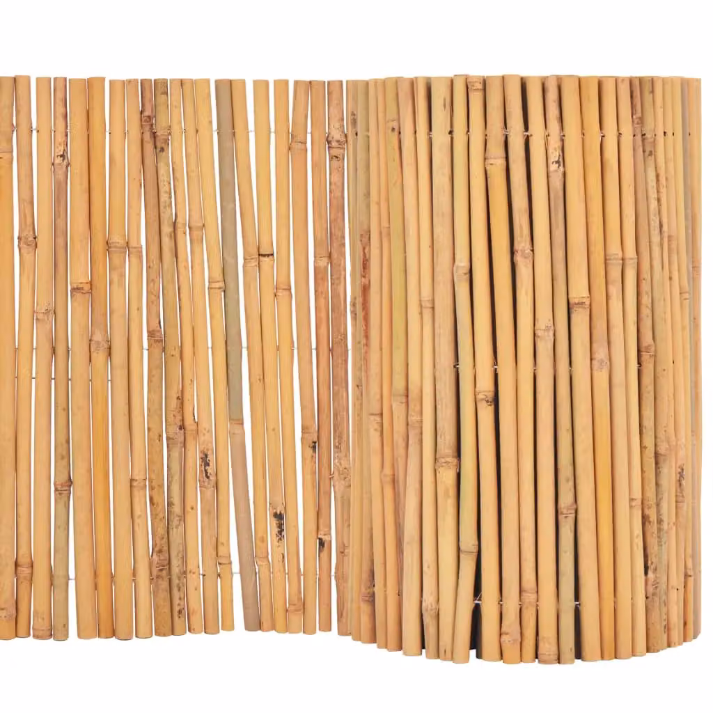 Berkfield Home Woven Bamboo Fence Mat, Brown, W: 500 cm, H: 30 cm – 2