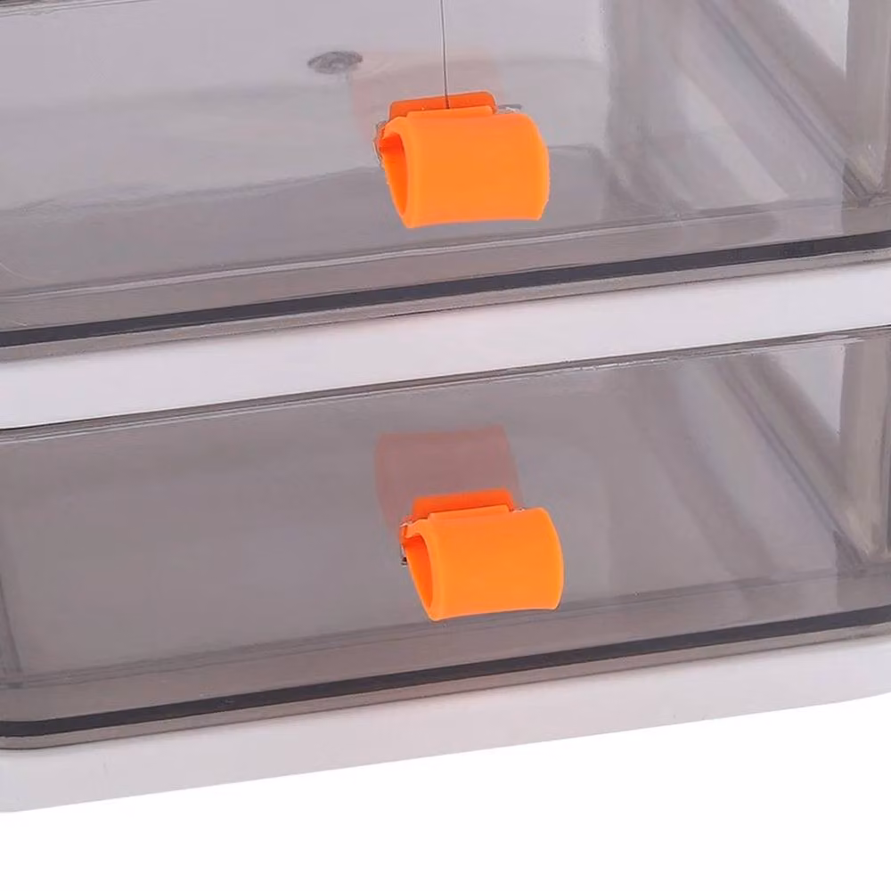 EONLION 5 Tier Small Desktop Storage Drawers in White – 3