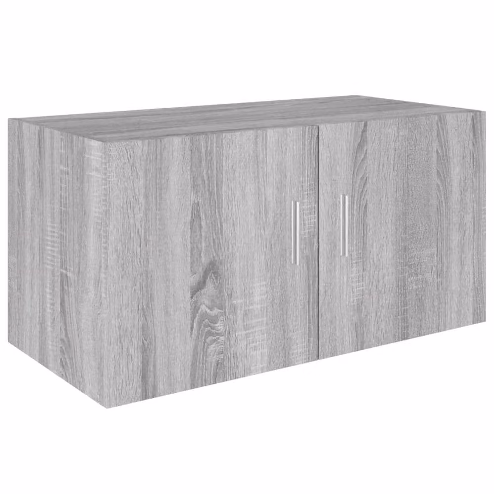 Berkfield Home Wall Mounted Cabinet in Grey Sonoma, W/D/H: 80 x 39 x 40 cm – 2