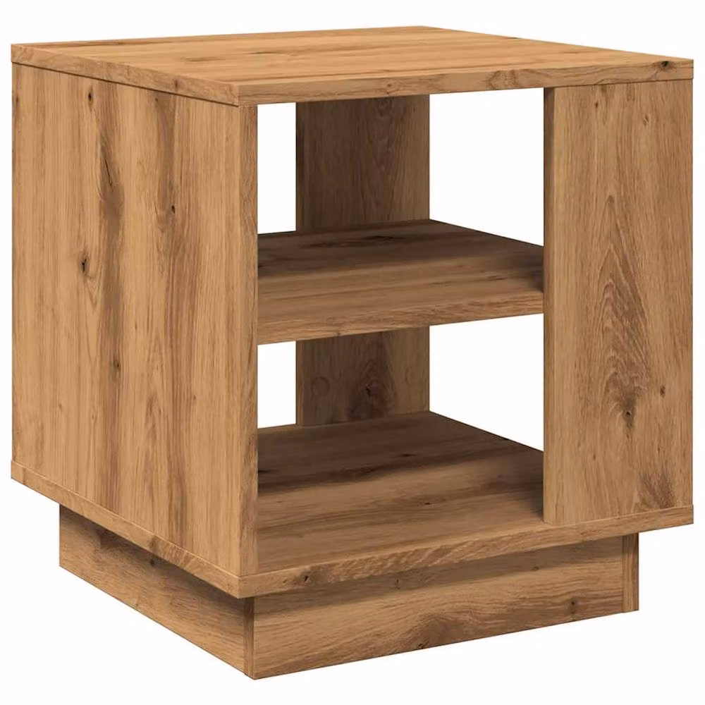 Berkfield Home Artisan Oak Coffee Table, Brown, W/D/H: 40 x 40 x 43 cm – 2