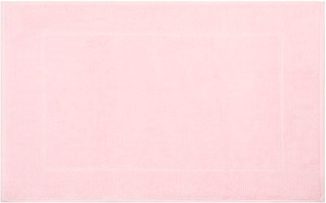 Torres Novas Pink Cotton Quick-Drying Rectangular Bath Mat, W/D/H: 80 x 50 x 1 cm
