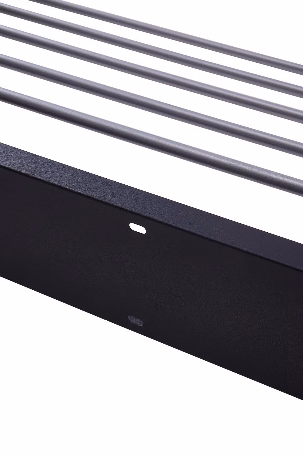 Garden Sanctuary Foldable Wall Mounted Towel Drying Rack in Black Aluminium and Metal – 3