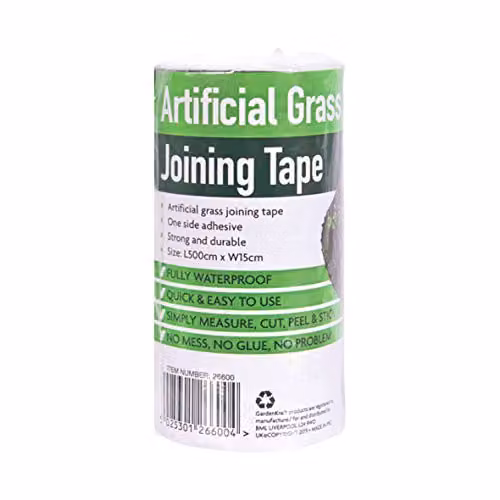 GardenKraft Green Self Adhesive Artificial Grass Joint Seaming Tape, W: 15 cm, L: 5 m – 2