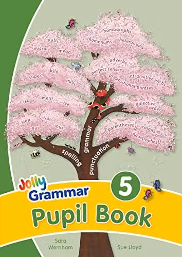 Jolly Phonics Grammar 5 Pupil Book in Precursive Letters, Multicolour