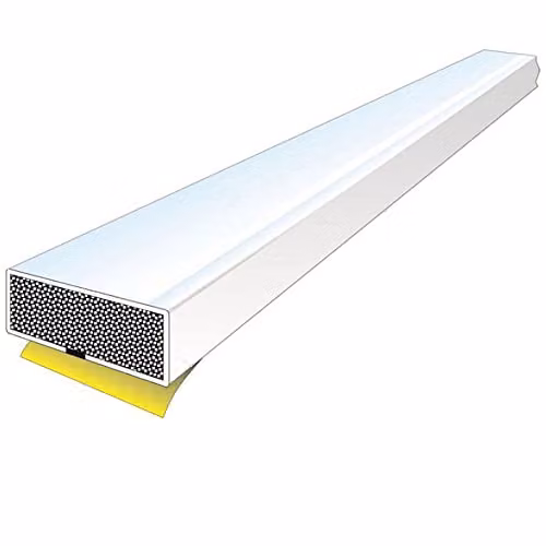 Loops 5 Pack Intumescent Fire Door Seal Strips, White, W/D/H: 2100 x 10 x 4 mm