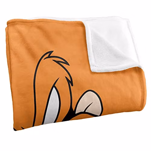 LOGOVISION Looney Tunes Super Soft Microfibre Fleece Throw Blanket, Multicolour and White, W/D/H: 152 x 127 cm – 2