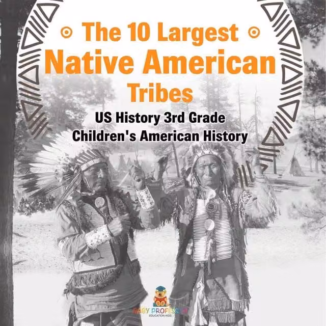Baby Professor The 10 Largest Native American Tribes US History 3rd Grade White and Multicolour Book