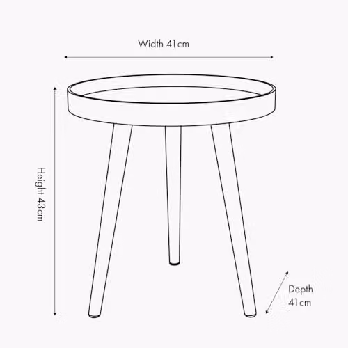 Pacific Lifestyle Scandi Round Wooden Nested End Tables in Sage Green – 2