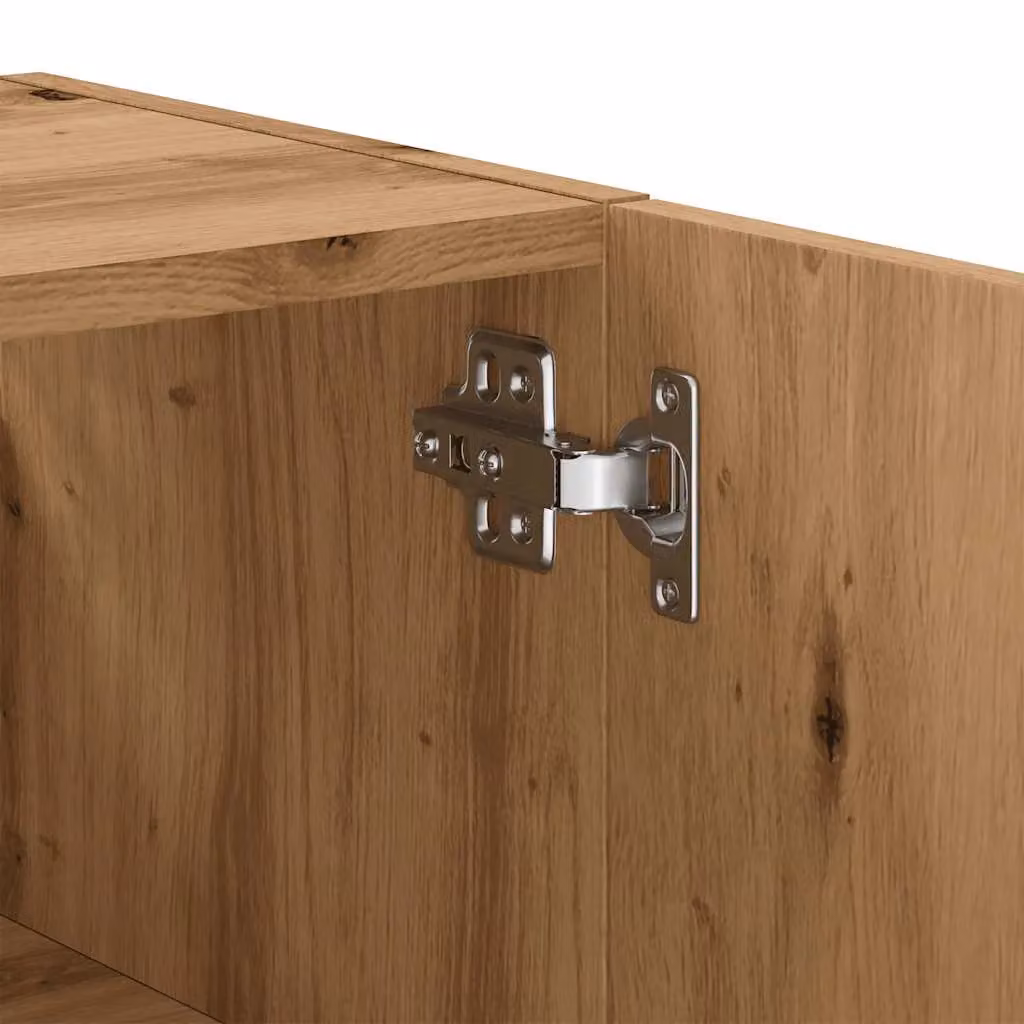 Berkfield Home Artisan Oak Wall Cabinet in Brown, W/D/H: 60 x 31 x 60 cm – 4