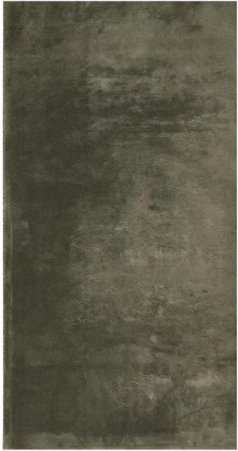 Berkfield Home HUARTE Short Pile Washable Rug in Forest Green, W/D/H: 60 x 110 cm