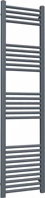 Lux Heat Coloured Steel Towel Radiator in Slate Grey, H 160 cm x W 40 cm