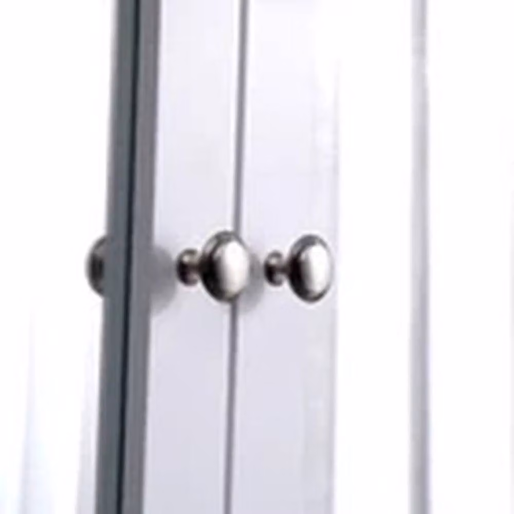 EONLION White Wall Mounted Bathroom Storage Cabinet with Mirrored Hinged Doors – 2