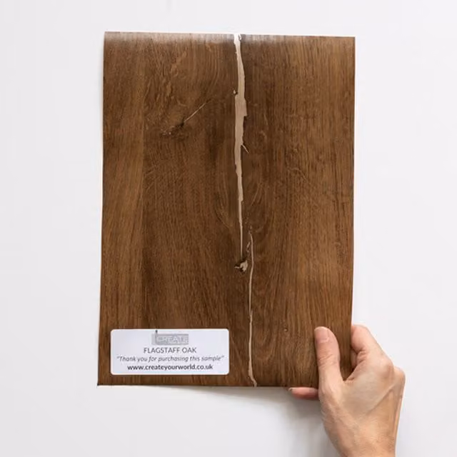 d-c-fix Flagstaff Oak Self Adhesive Vinyl Wrap for Kitchen Doors and Worktops, Brown, A4