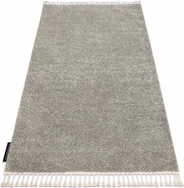 RugsX Berber Geometric Boho Rug in Green and Grey, W: 80 cm, L: 150 cm – 1