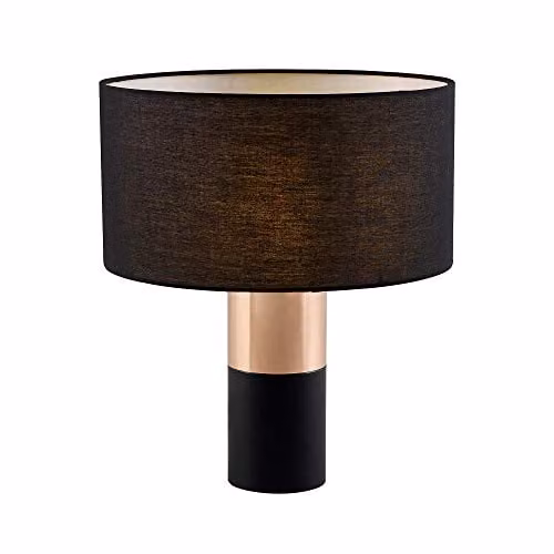 Teamson Home Ayden Dimmable LED Table Lamp with Touch Control in Black and Gold/Brass