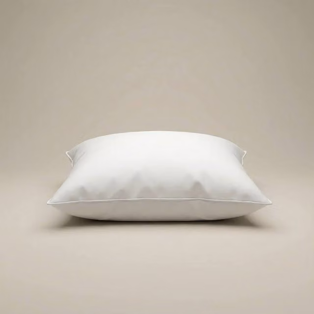 Bedable White 100% Feather and Cotton Rectangular Cushion