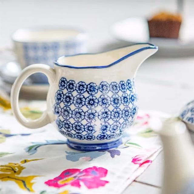 Nicola Spring Blue Ceramic Jug, 300ml