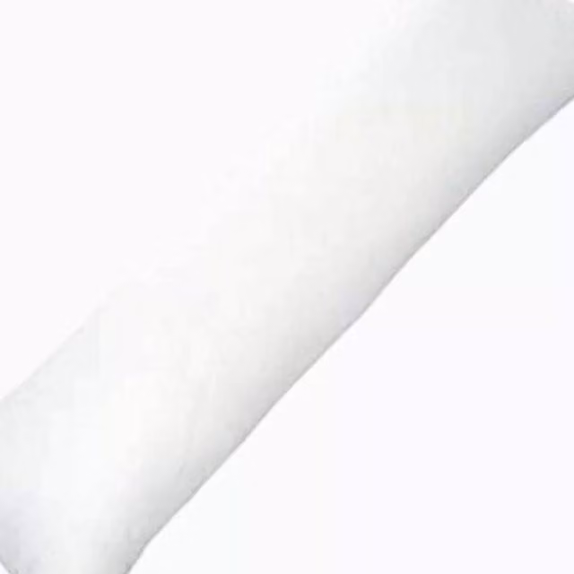R&G White Bolster Pillow, 6ft