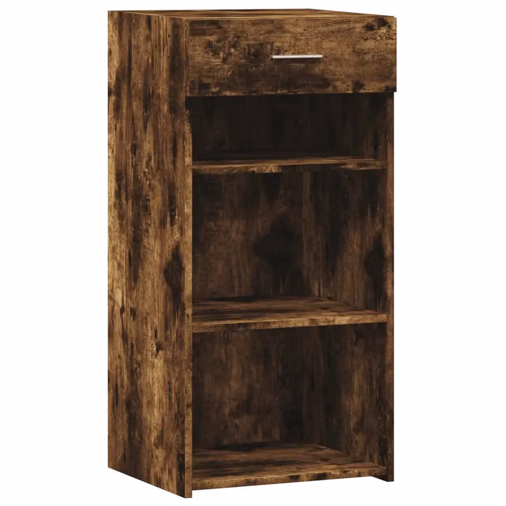 Berkfield Home Modern Smoked Oak Sideboard in Brown, W/D/H: 45 x 42.5 x 93 cm – 2