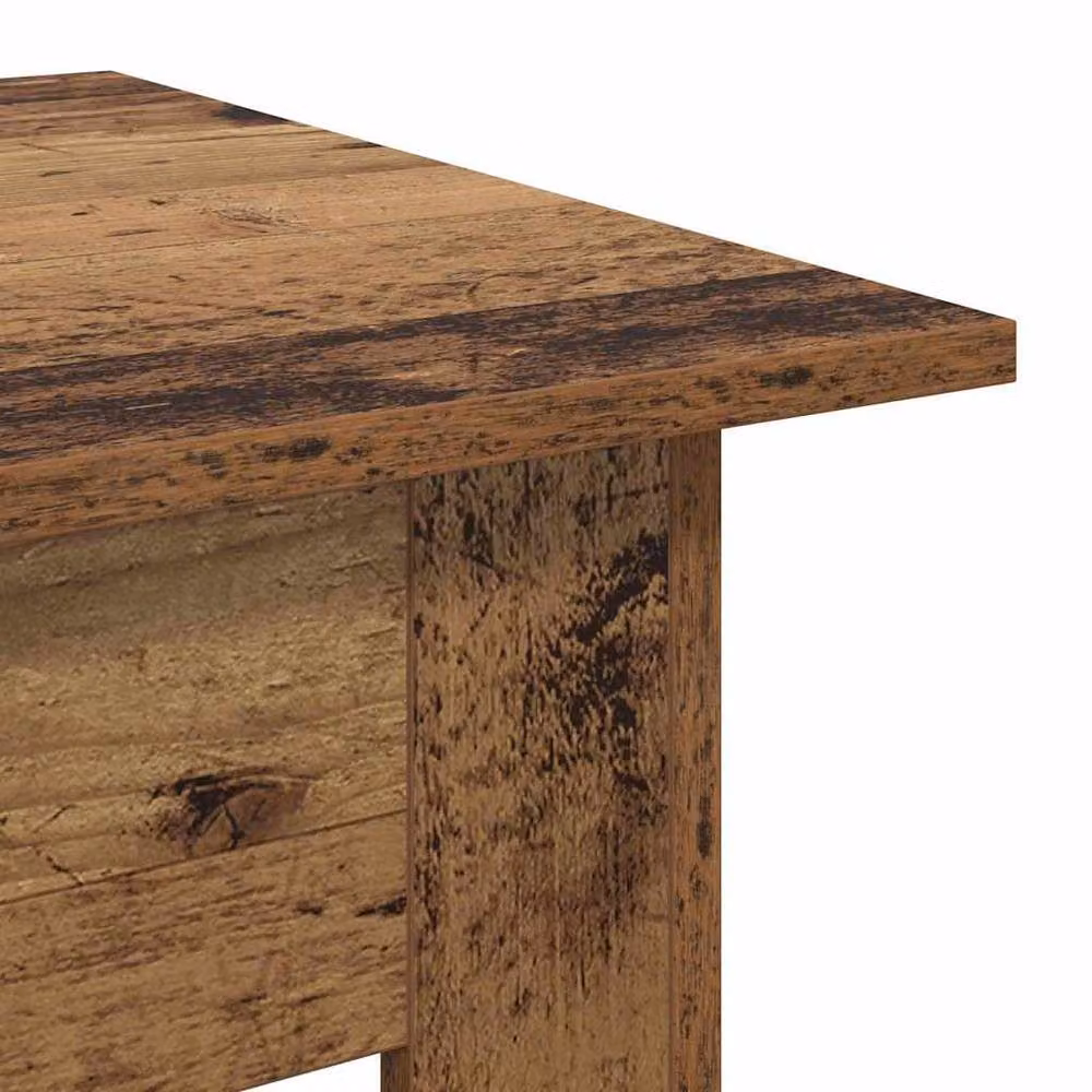 Berkfield Home Elegant Coffee Table in Brown Old Wood, W/D/H: 55 x 55 x 42 cm – 5
