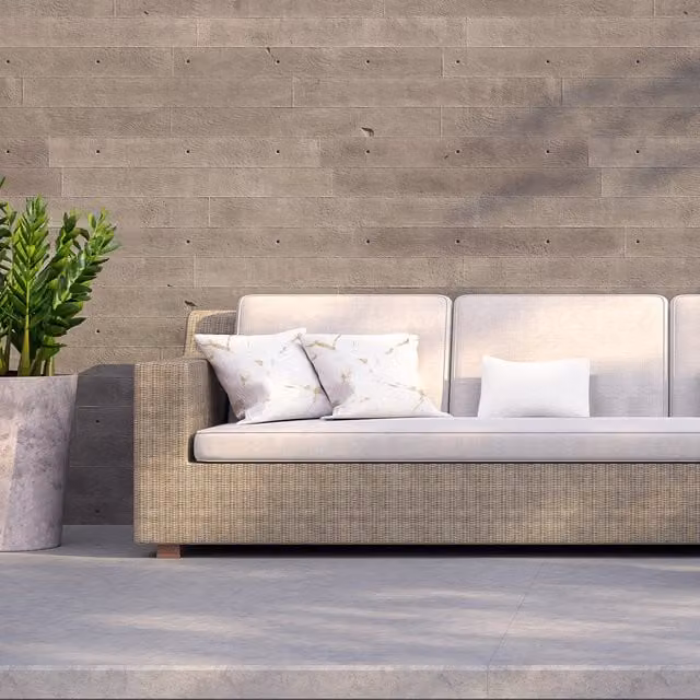 Andrew Lee Gold Marble Outdoor Cushion in Yellow, W/D/H: 60 x 60 x 60 cm