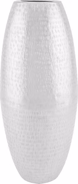 Jonas & James Silver Textured Oval Tabletop Vase