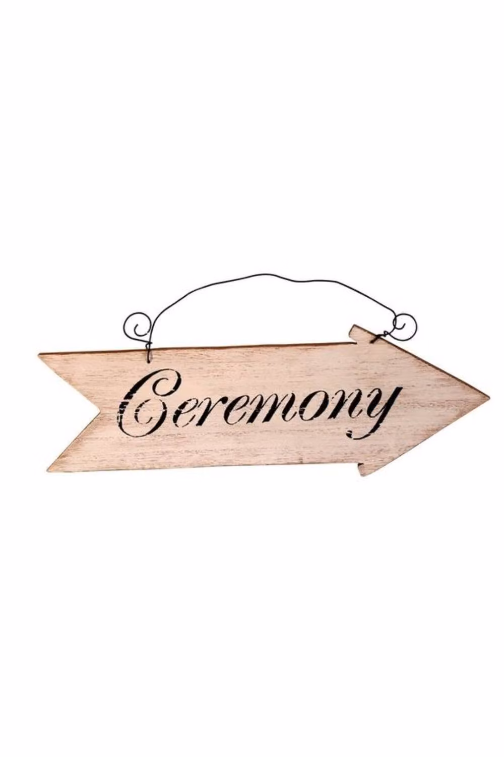 KDMD Whitewashed Ceremony Arrow 2 Pack in White Shabby Chic Wood Wall Plaque – 2