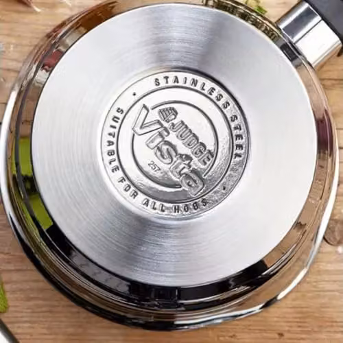 Judge Vista Non-Stick Milk Pot with Glass Lid, Silver, 1.0 l, 14 cm – 4