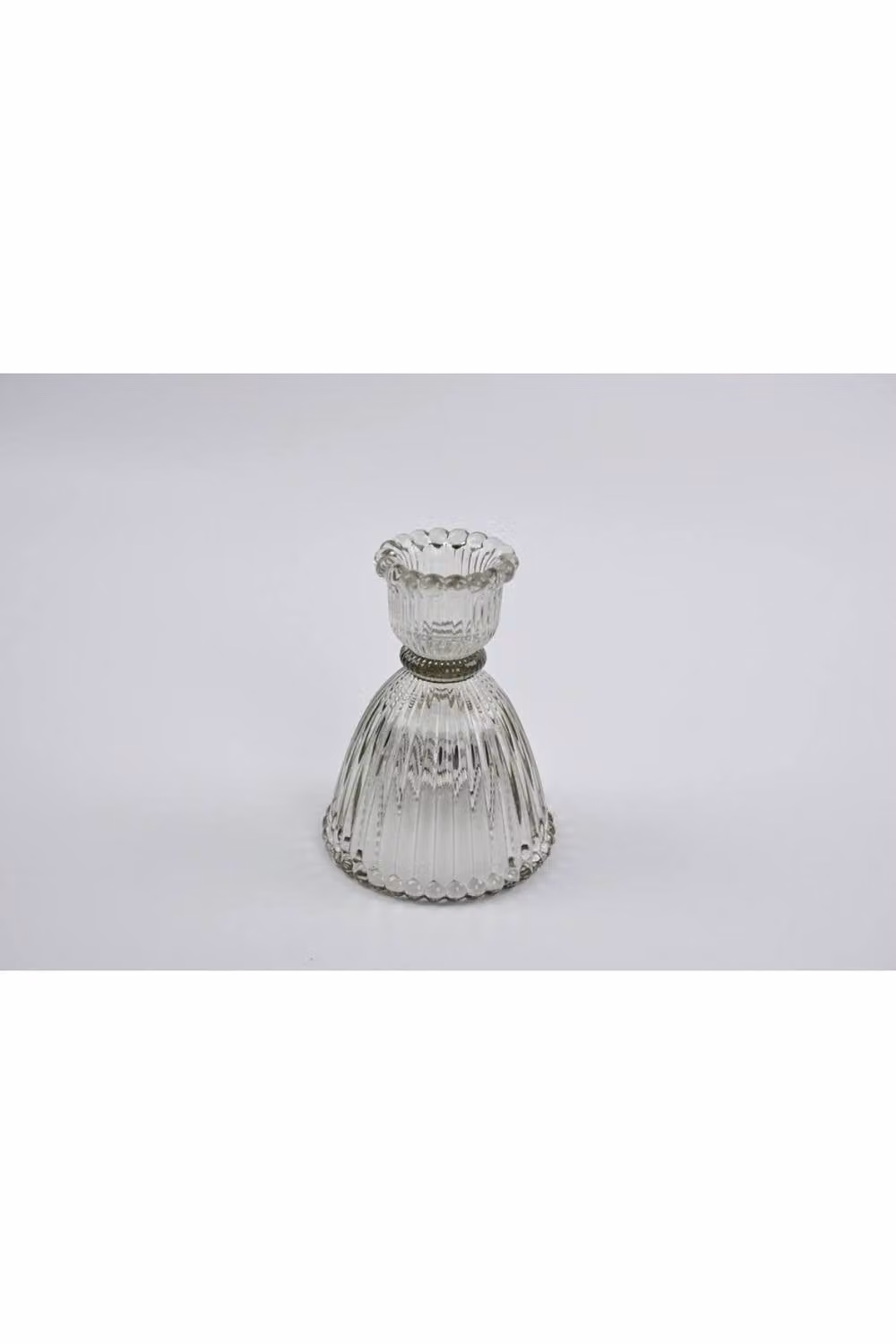 KDMD Smokey Brown Transparent Glass Votive Candle Holder