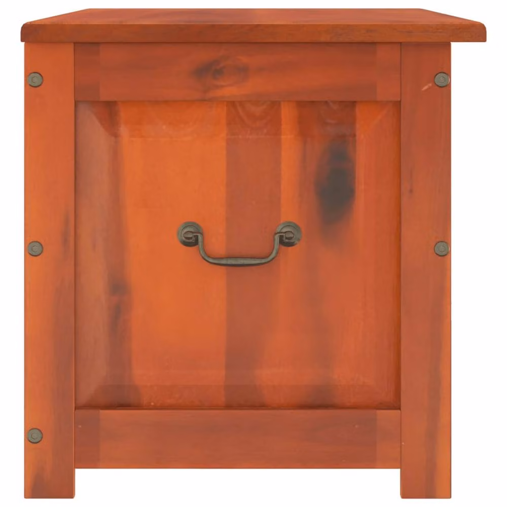 Berkfield Home Rustic Brown Acacia Wood Storage Chest with Lid – 3