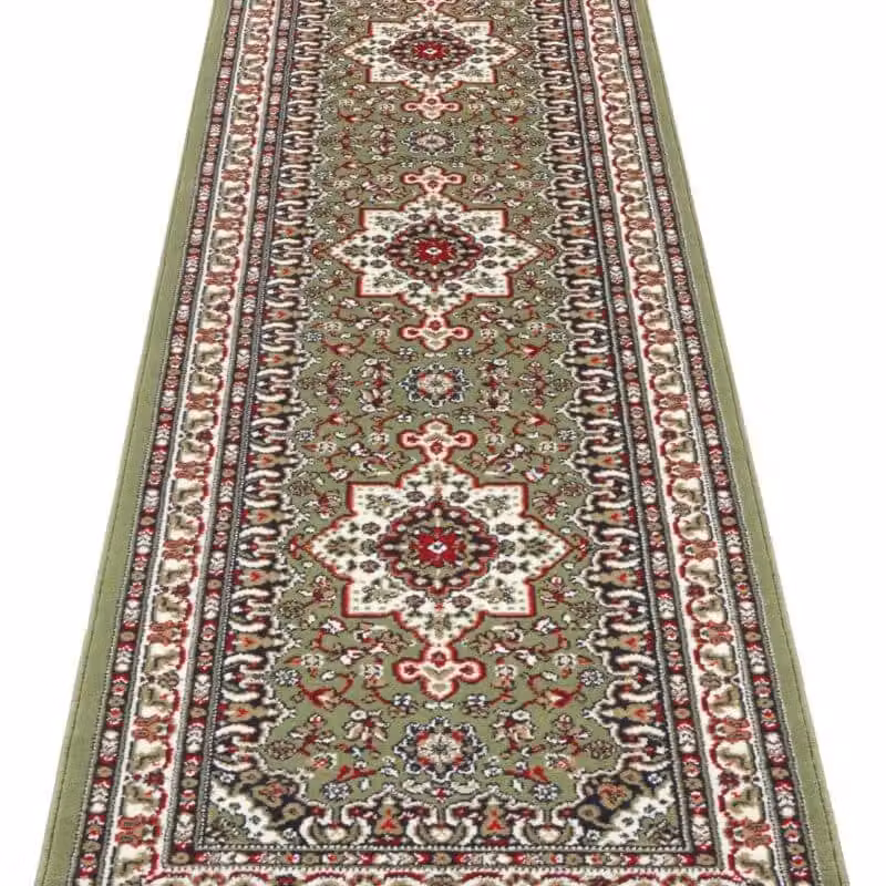 THE RUGS Oriental Parun Tabriz Vintage Polypropylene Carpet, Green, W: 80 cm, L: 150 cm – 5