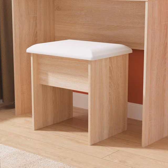 2 U Lucca Ready Assembled Stool in Light Oak – 1