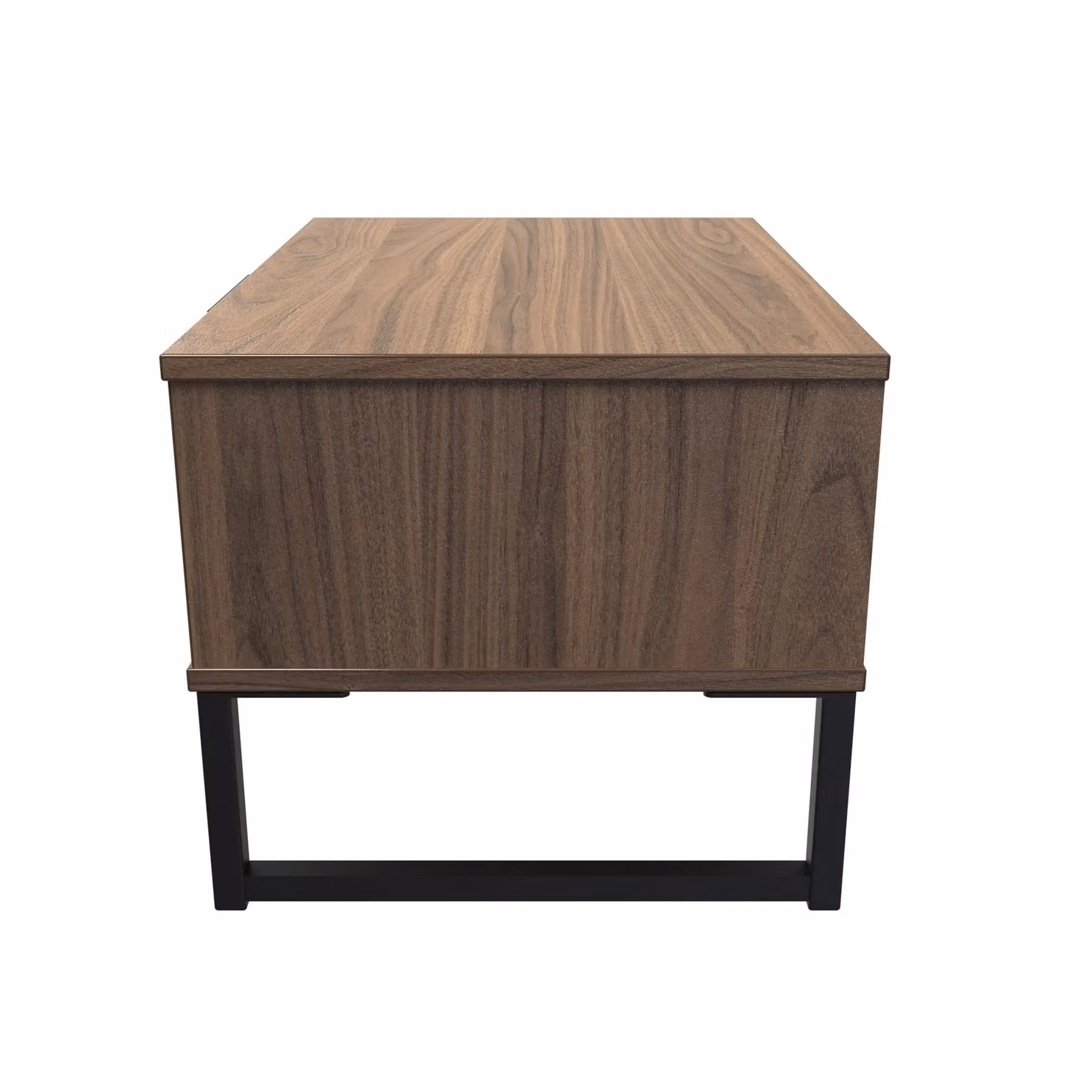 Ready Assembled 2 U Fuji 1 Drawer Wide Side Table in Walnut Brown – 2