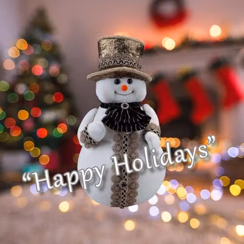 VFM e-Store Christmas Snowman Decoration in White and Black, H 39 cm x W 20 cm x D 20 cm – 4