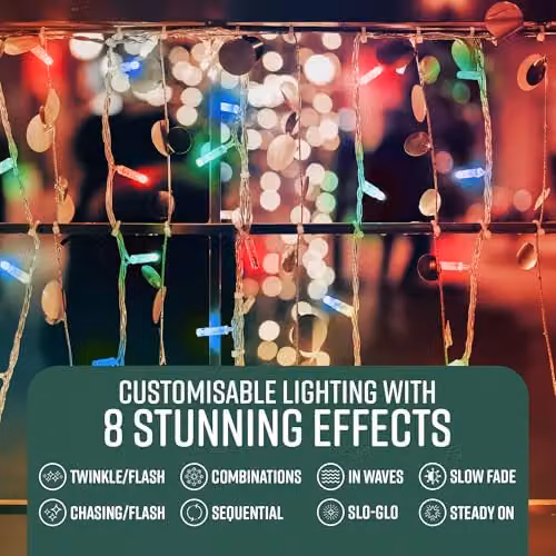 Globrite 100 LED Battery Operated Multi-Colour Copper String Fairy Lights with Remote Control – 4