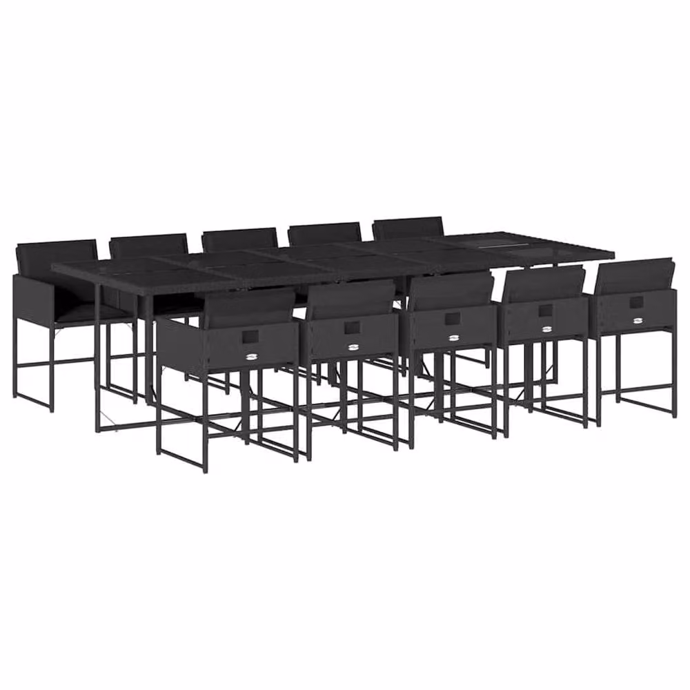 Berkfield Home Garden Dining Set in Black – 2