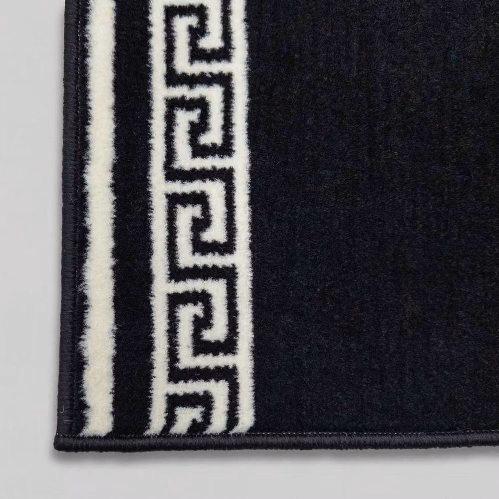 runrug Soft and Luxurious Hallway Runner Rug in Black, W/D/H: 70 x 330 x 0.9 cm – 3