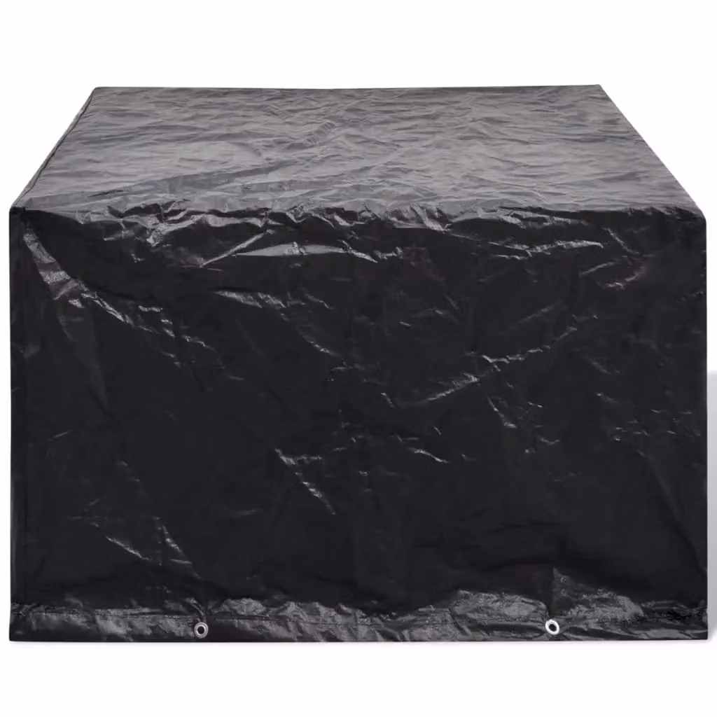 Berkfield Home Water Repellent Garden Bench Covers, 2 Pack, Black, W/D/H: 135 x 135 x 90 cm – 2