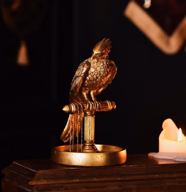 Widdop and Co Warner Bros Harry Potter Alumni Fawkes Jewellery Stand in Gold