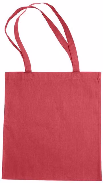 Bags By Jassz Beech Large Cotton Tote Shopping Bag with Handle in Bright Pink