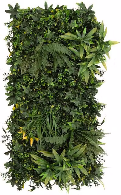 Monstershop Ayla Artificial Plant Wall Panel, Green, W/H: 50 x 100 cm – 1